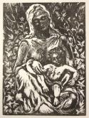 Mother and Child, with Ivy Leaves