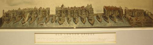 Old London Bridge as Shakespeare saw it c. 1600