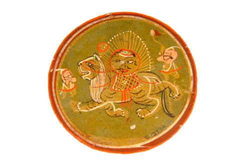Round Persian playing card. 