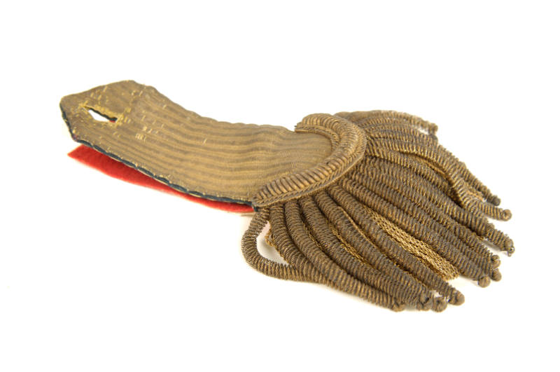 Surrey Volunteers shoulder epaulette worn by Richard Cuming.  