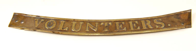Brass plate.