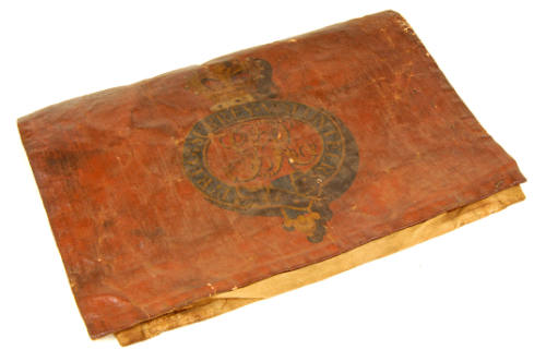 Richard Cuming's Knapsack made from canvas. 