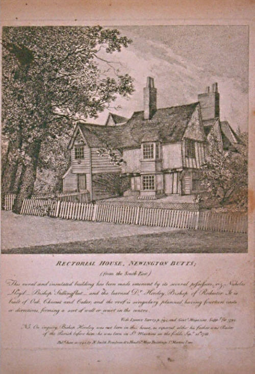Rectorial House, Newington Butts (From the SE)