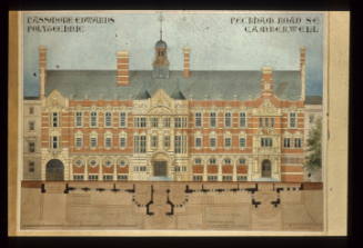 SLAG and School  of Arts and Crafts. Elevation & partial plan