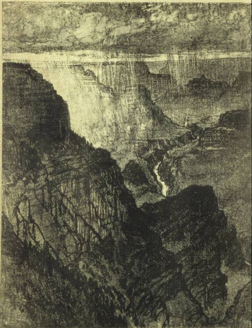 Storm in  the Grand Canyon, Colorado