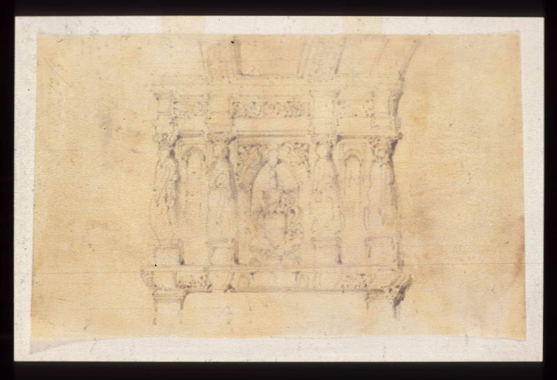 Details of Figures over Fireplace, probably Venetian