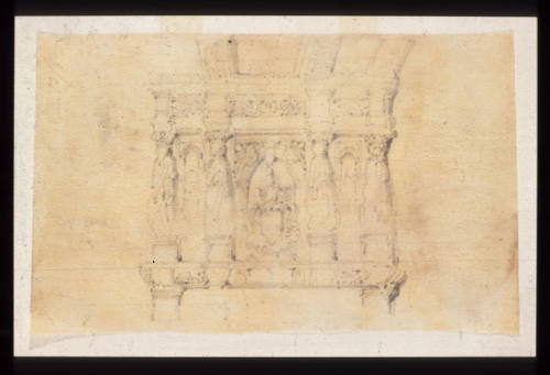 Details of Figures over Fireplace, probably Venetian
