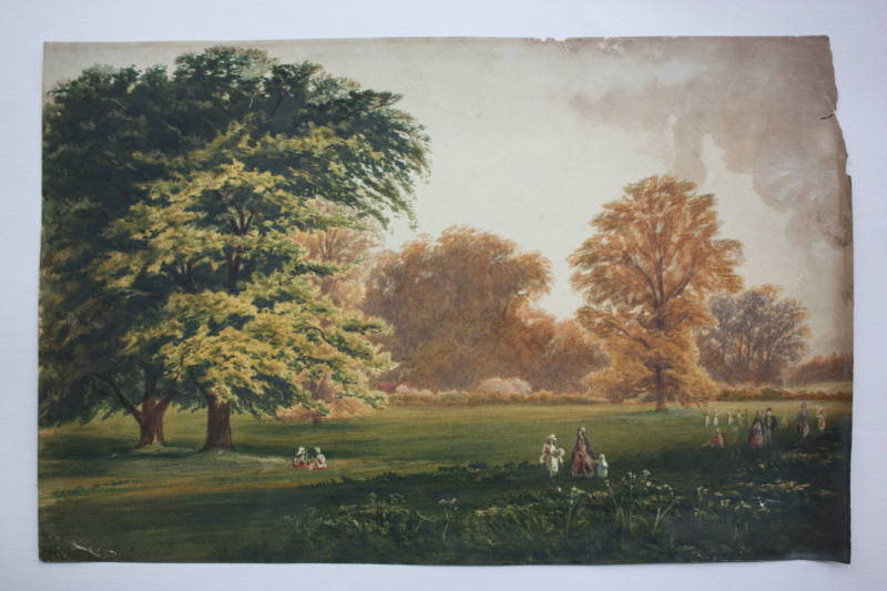 Family Groups, Fields at Brockley. 1855