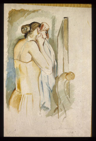 The Stool. Study of Young Woman at her toilet