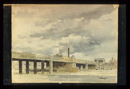 Waterloo Bridge, Shot Tower & Lion Brewery