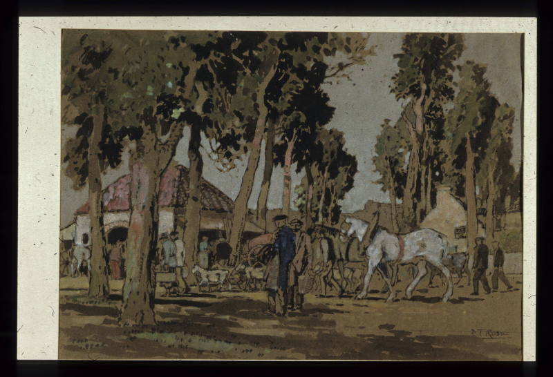 A Village Market, Normandy