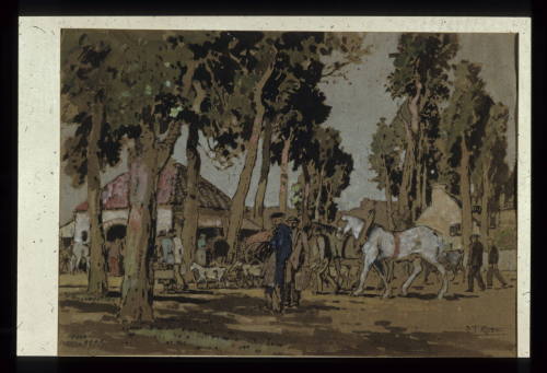 A Village Market, Normandy