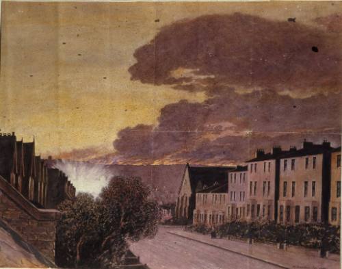 Lordship Lane During an Air Raid