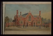 S.W. view of St Matthew's District School, Camberwell