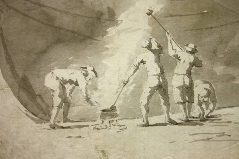 Men Careening a Hull