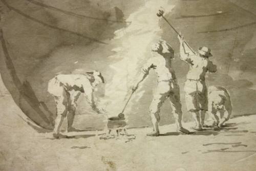 Men Careening a Hull