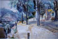Terrace with Trees