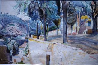 Terrace with Trees