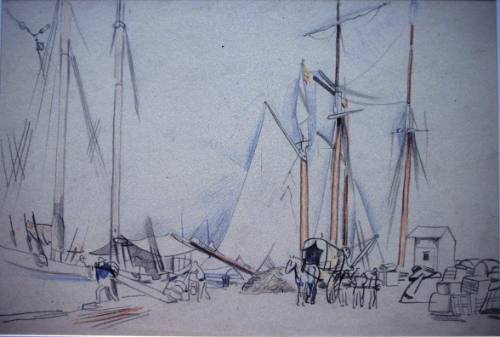 Sailing Vessels discharging Cargo