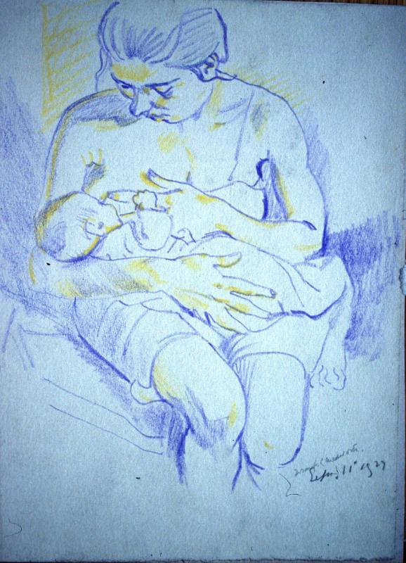 Muriel Medworth breast feeding Diana