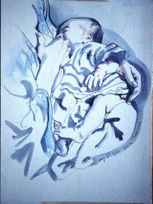 Muriel Medworth breast feeding Diana