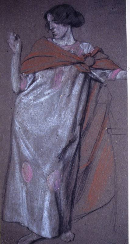Woman in a Long Dress
