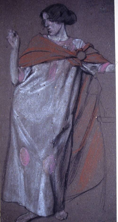 Woman in a Long Dress