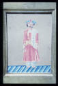 Indian miniature on glass: Man Servant with Bunch of Keys