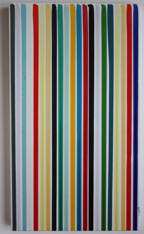 Poured Lines, preparatory study