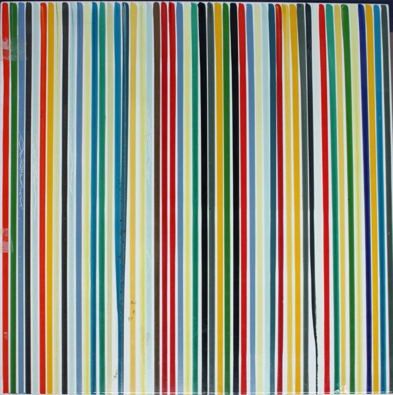 Poured Lines, preparatory study