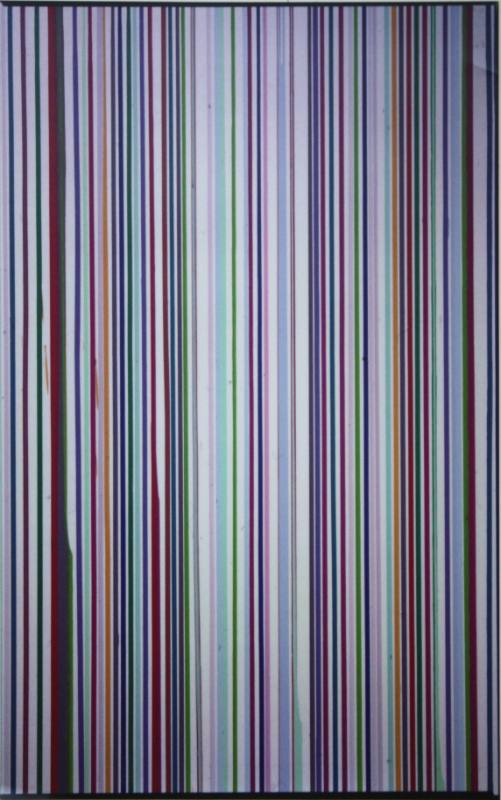 Poured Lines, preparatory panel
