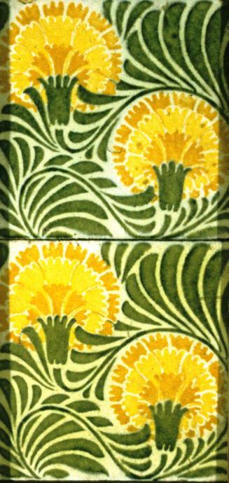 Tiles: "Gillow" design. 2 single repeats