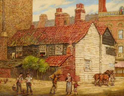 Peckham High Street, Weatherboarded Houses, Basing Yard (Rear view)