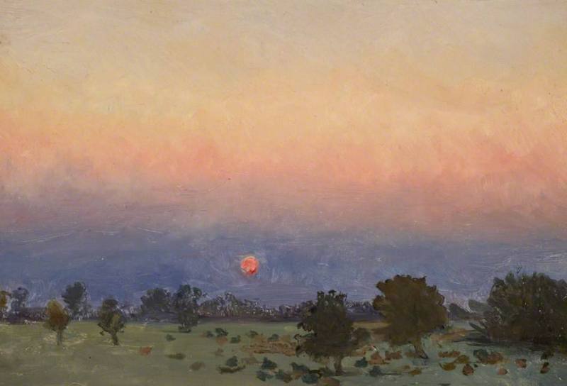 Sunset over Fields