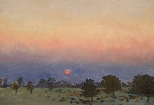 Sunset over Fields