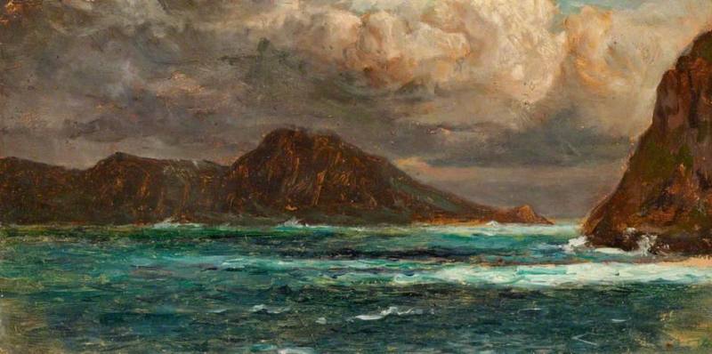 Rocky Headland at Evening
