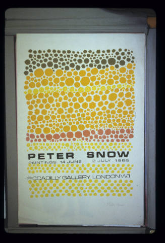 Poster: Peter Snow Paintings Piccadilly Gallery, London W.1 14/6-2/7/66