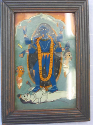 Kali Standing on Shiva