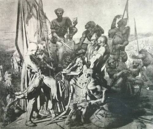 The Body of Harold Brought Before William the Conqueror (Cartoons)
