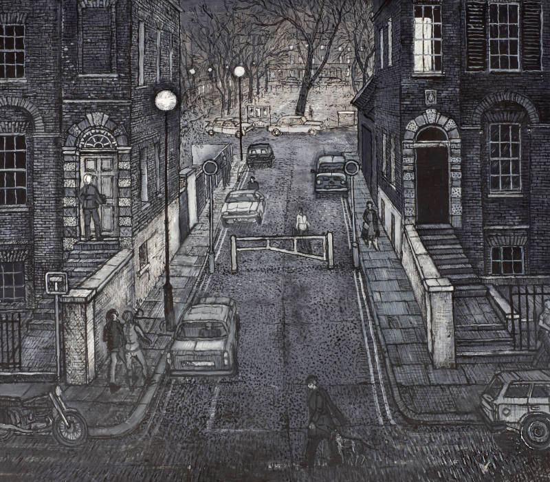 Cleaver Square from Kennington Park Road, London SE11