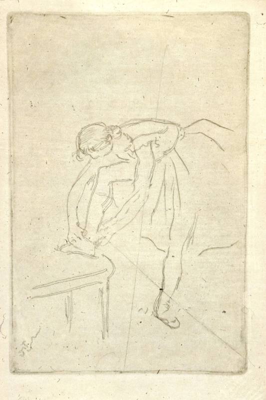 Dancer Tying her Shoe (Danseuse Mettant son Chausson)
