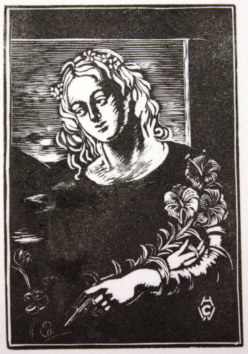 Girl Holding a Lily