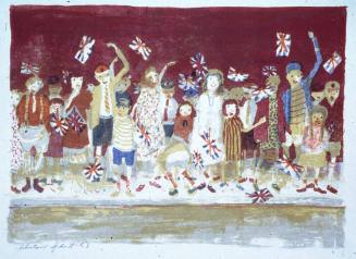 Children Cheering a Procession