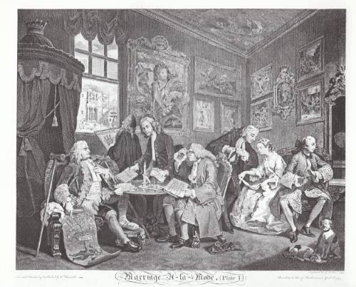 Marriage à-la-mode (Plate 1): "The Marriage Settlement"