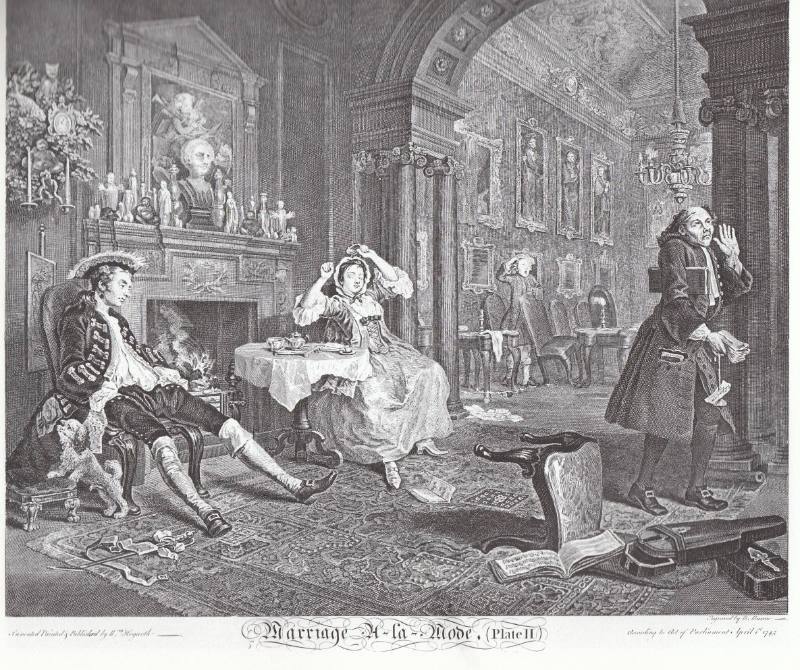 Marriage à-la-mode (Plate 2): "The Tête à Tête"