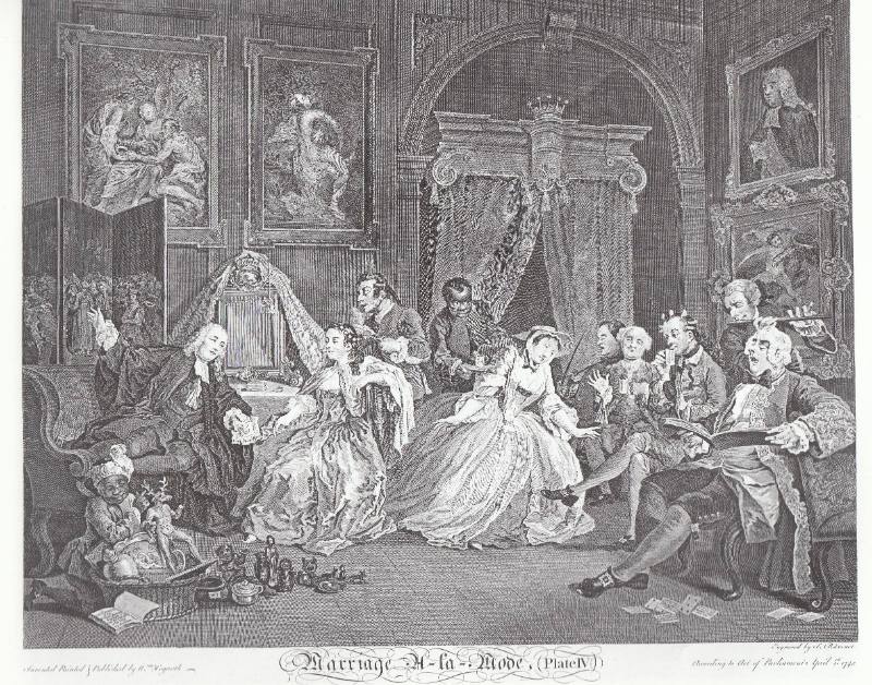 Marriage à-la-mode (Plate 4): "The Toilette"