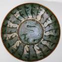 Lustre Ware Comport; Dragon Design