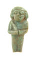 Green glazed composition Egyptian shabti.