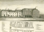 Illustration of the Marshalsea Prison in 1812.