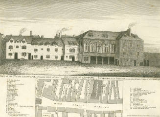 Illustration of the Marshalsea Prison in 1812.
